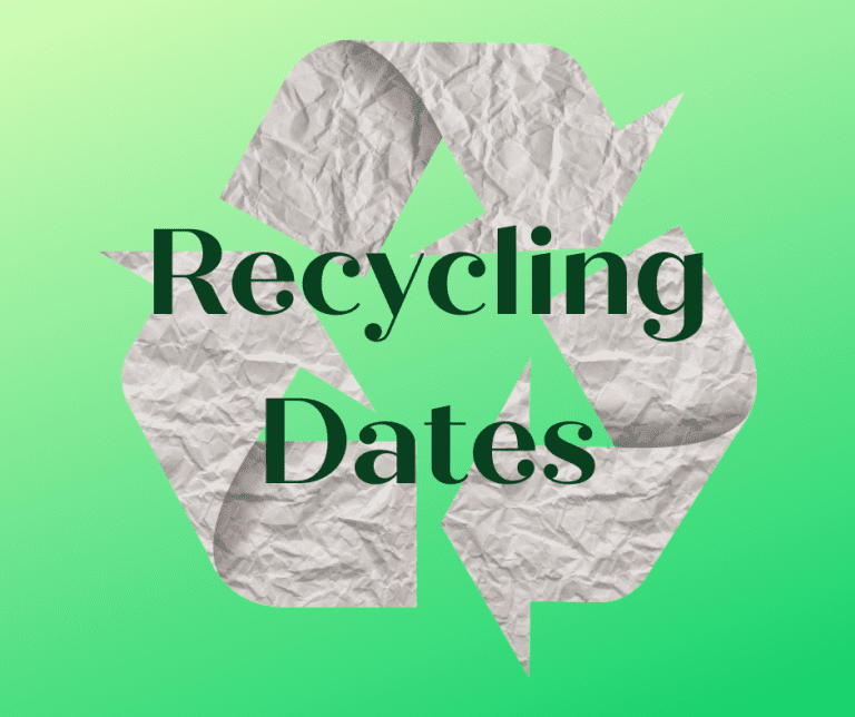 Cardboard & Newspaper Recycling Dates Holy Trinity